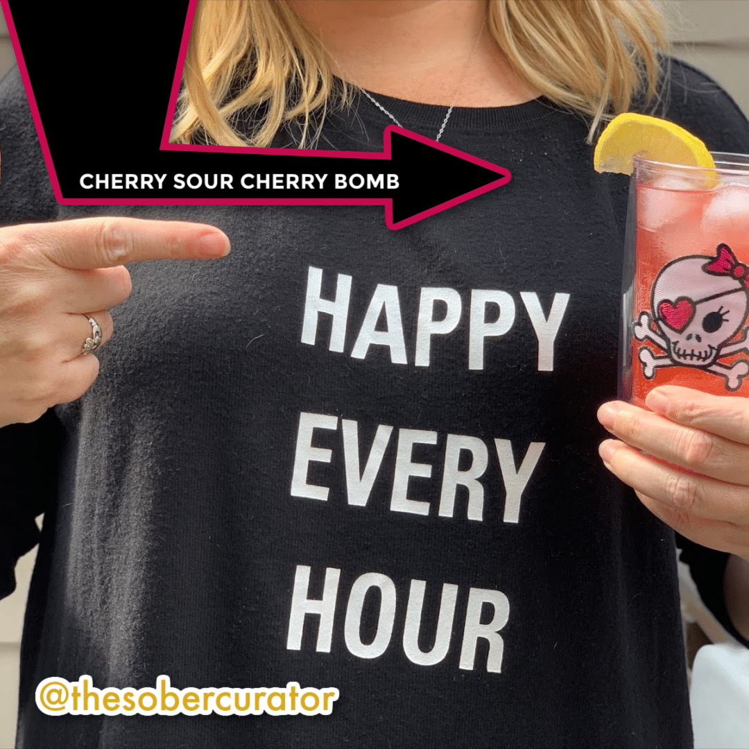 Get Your Cherry Sour Cherry Bomb On With This Delicious Recipe From DRY Rainier Cherry Botanical Bubbly Happy Every Hour Dry Soda CHERRY BOMB insta