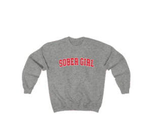 SOBER GIRL VARSITY CREWNECK