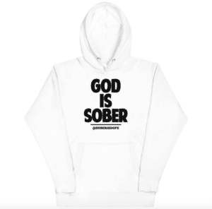 GOD IS SOBER UNISEX HOODIE
