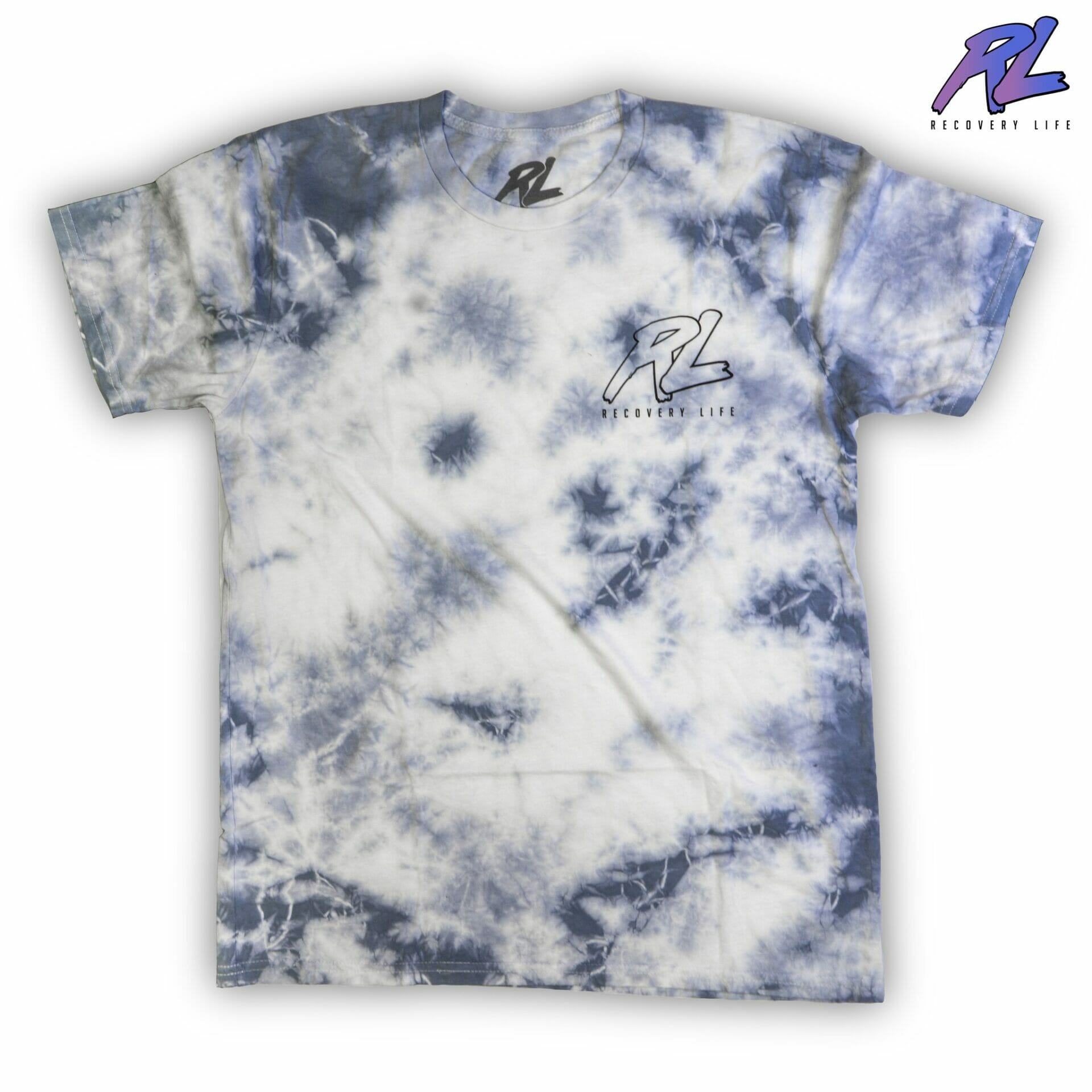 RECOVERY LIFE SIGNATURE TEE UNISEX TIE-DYE