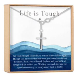 Recovery Cross Infinity Necklace