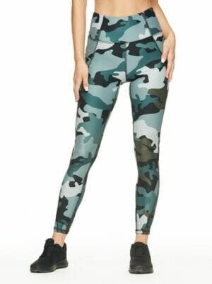 Tummy Control Ankle Legging in Abyss Clouded Camo