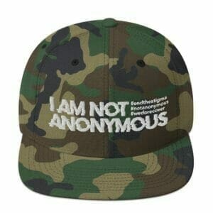 I Am Not Anonymous Snapback Hat – Camo