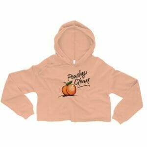 Peachy Clean Crop Hoodie