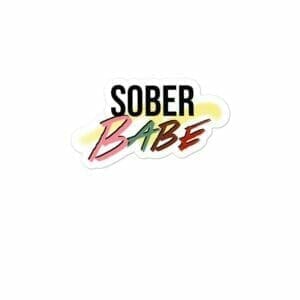Sober Babe Sticker