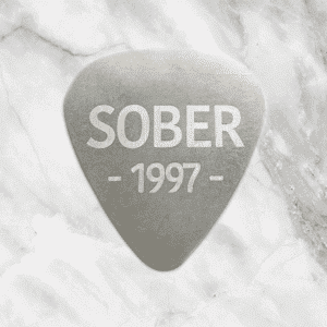 Sobriety Date Guitar Pick
