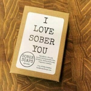 I Love You Sober Soap