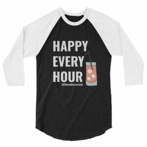 Happy Every Hour Baseball Tee