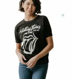 People of Leisure – Rolling Stones Raglan Tee (Black)