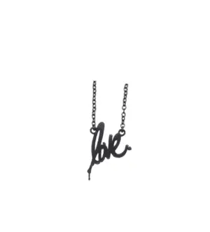 Black Love Necklace