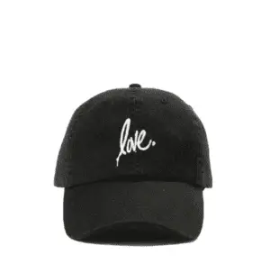 ‘Love’ Dad Hat – Black