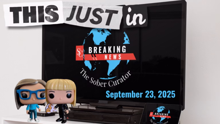 THIS JUST IN Buzz Free Headlines Sober Curator Podcast Sept 23