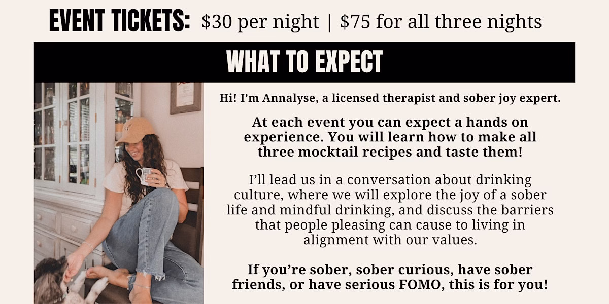 Mindful Mocktails Flyer