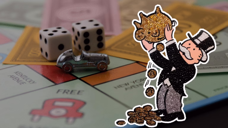 Monopoly Bedazzle Upcycle Curated Crafts