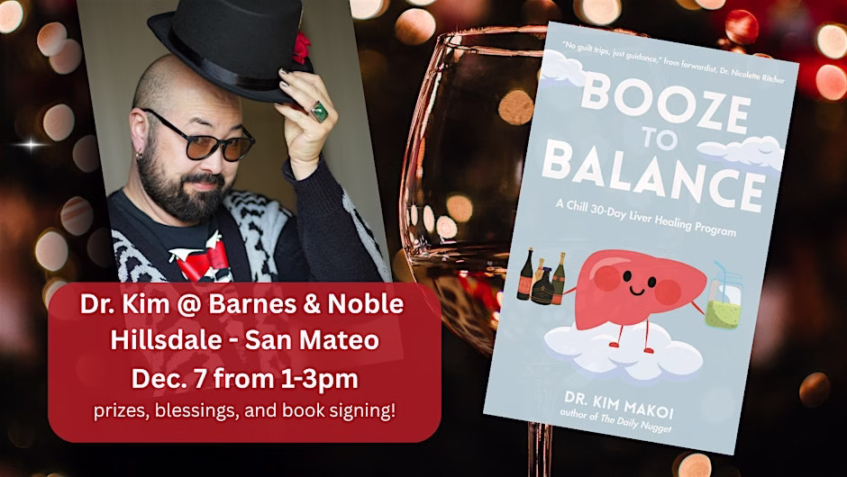 Booze to Balance book signing