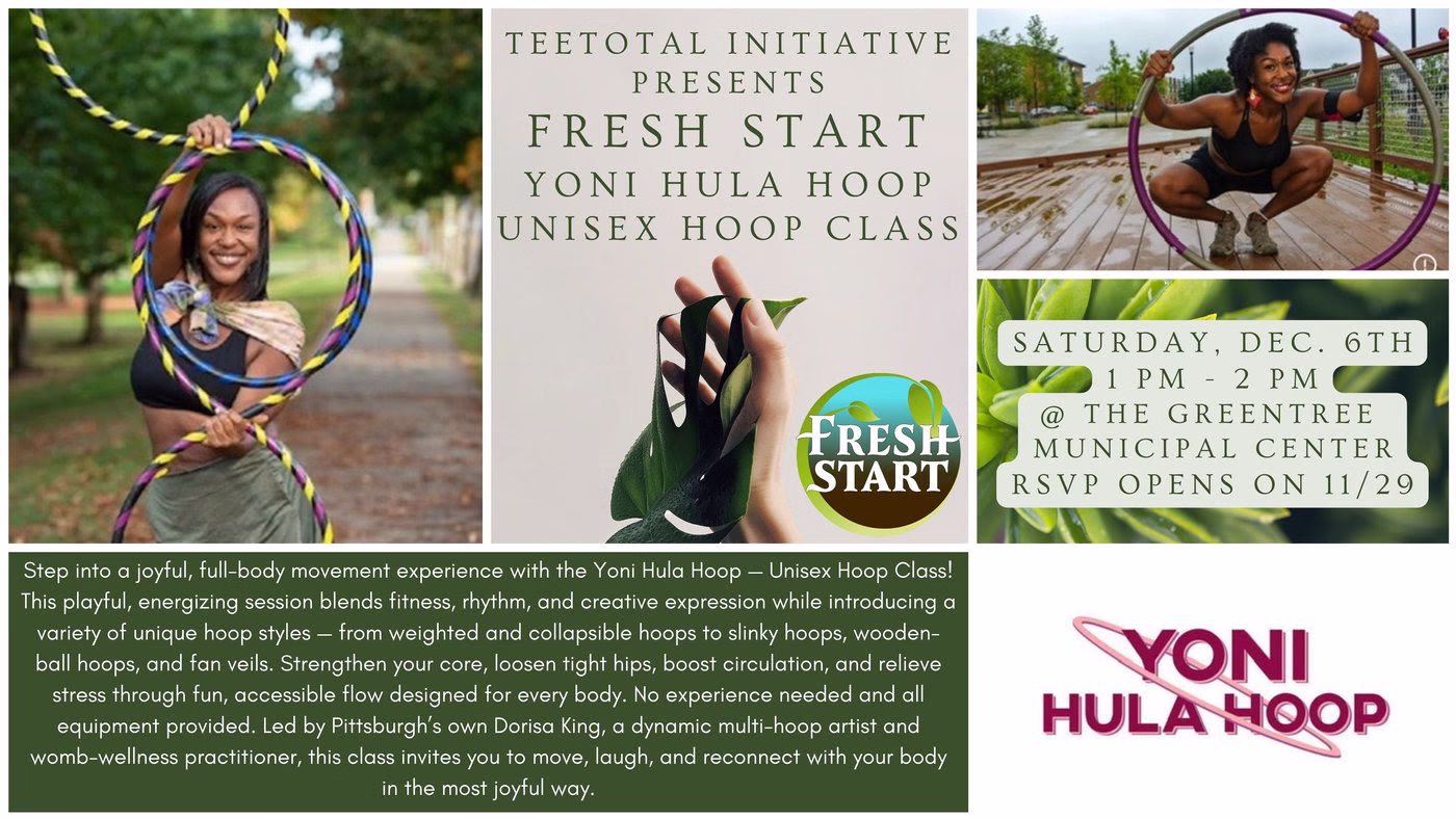 RSVP is live for Fresh Start: Yoni Hula Hoop Unisex Experience