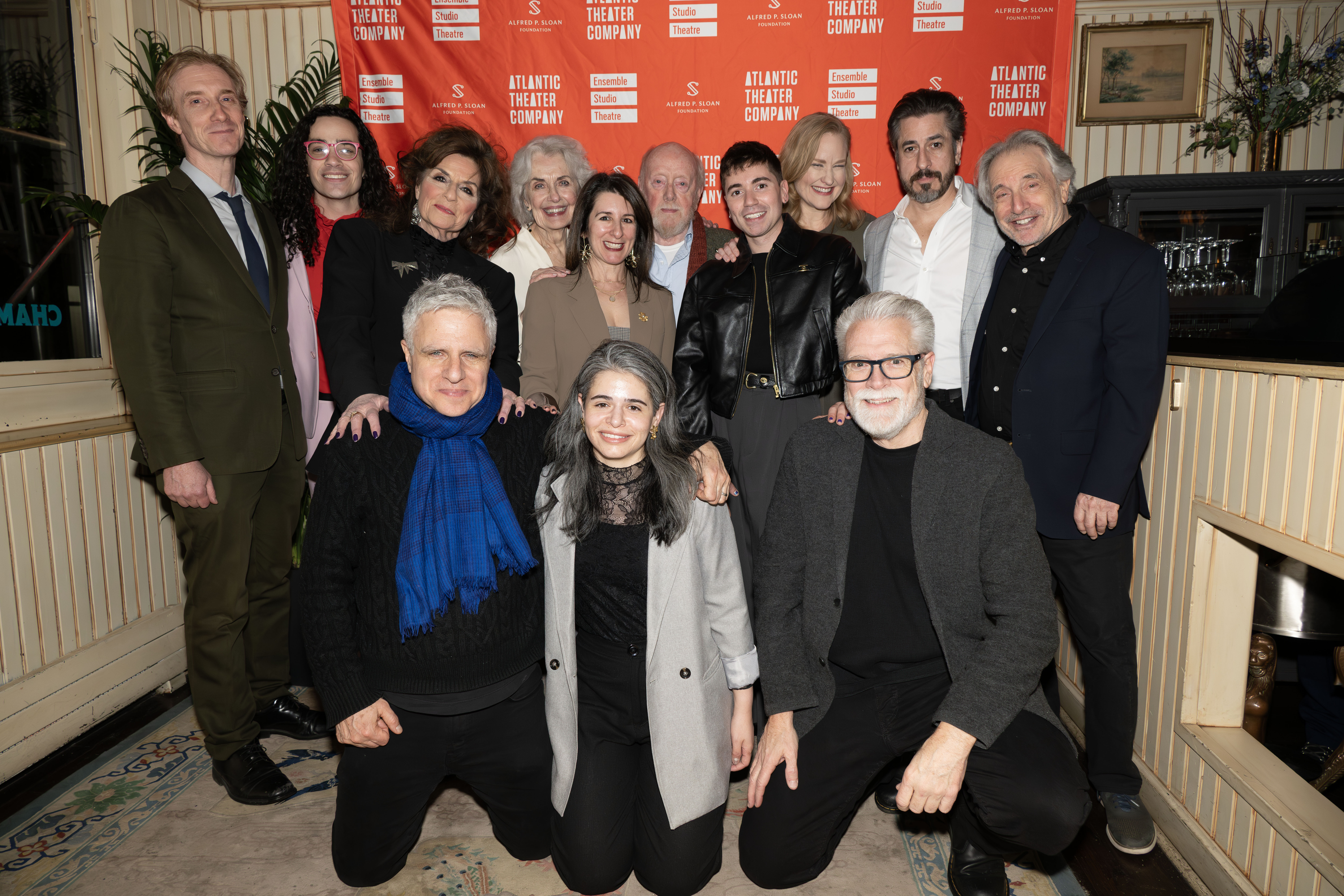 The company of The Reservoir with Atlantic Theater Company, Ensemble Studio Theatre,
and the Alfred P. Sloan Foundation representatives.