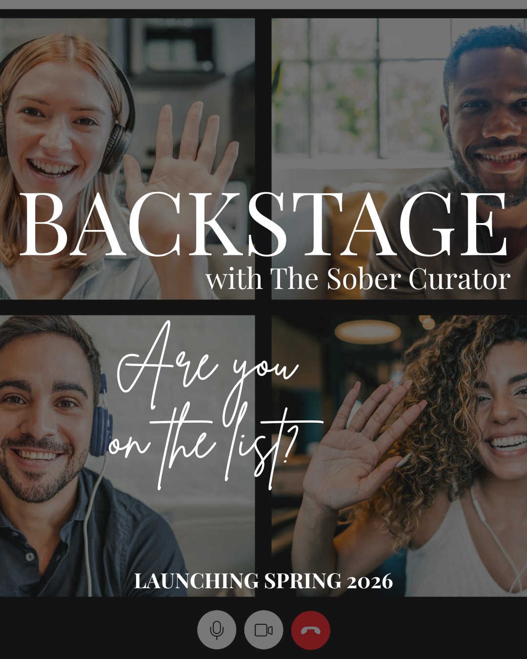 Backstage with The Sober Curator