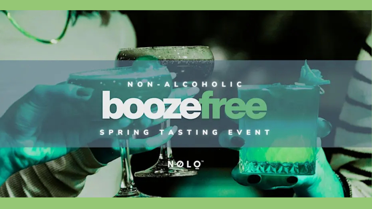 Non alcoholic booze free spring tasting event NOLO