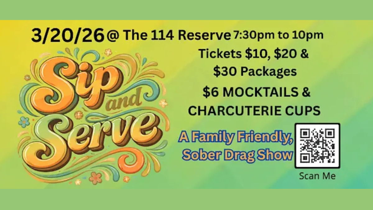 Sip and Serve Sober Drag Show