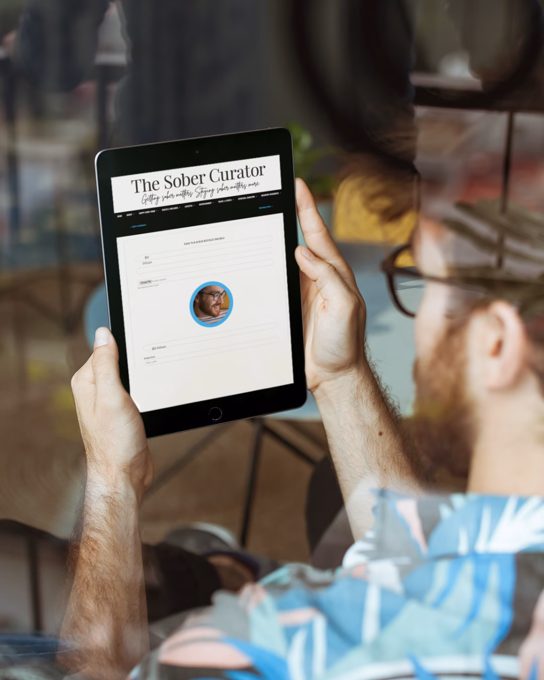 Backstage with The Sober Edit your profile page