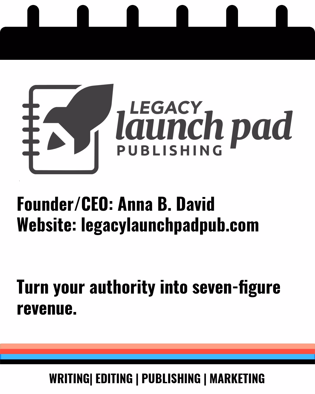 Legacy Launch Pad Publishing Anna B David