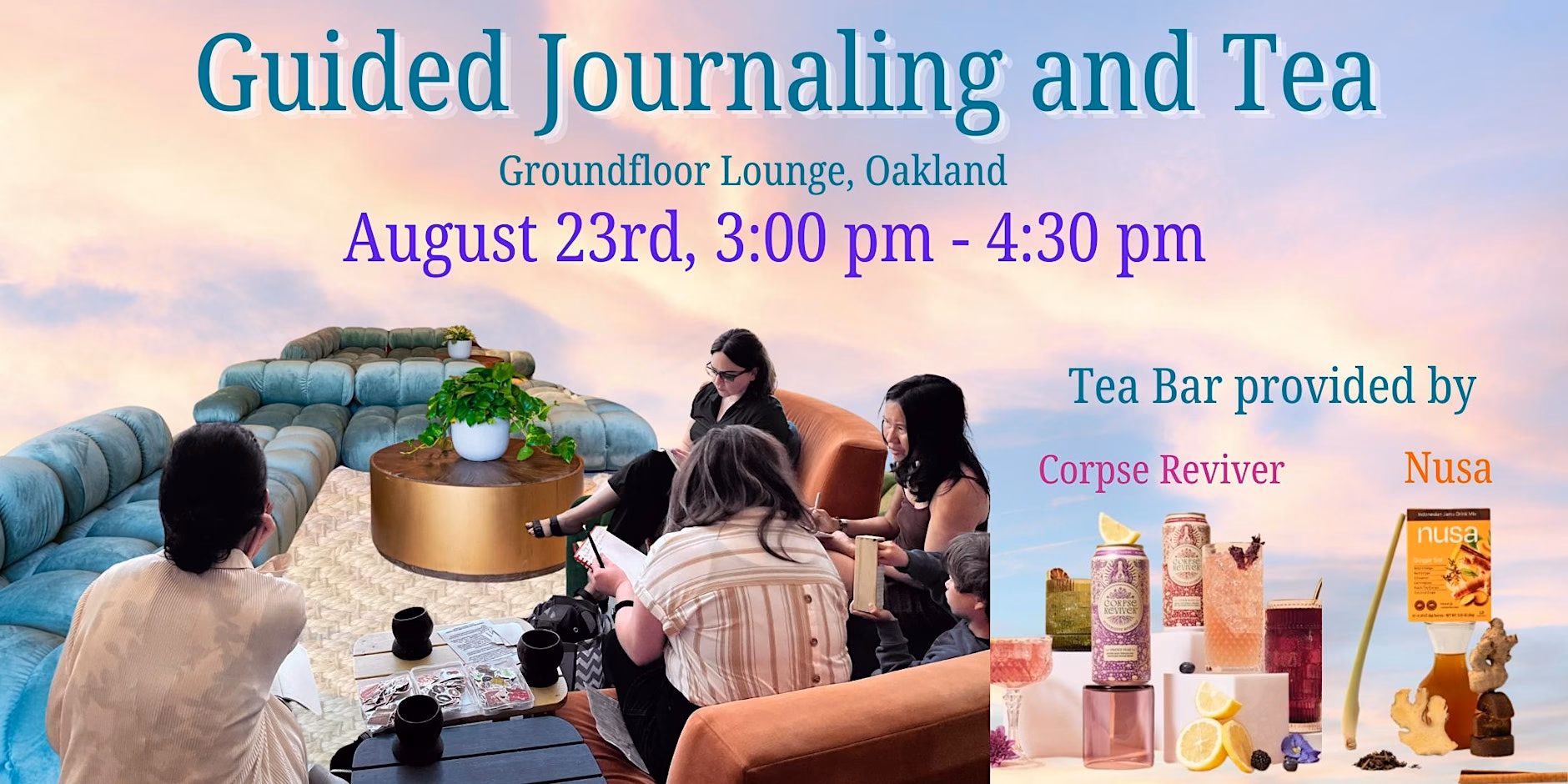 Slow down and write – Guided Journaling and Tea