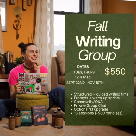 Fall Writing Group Instagram Post