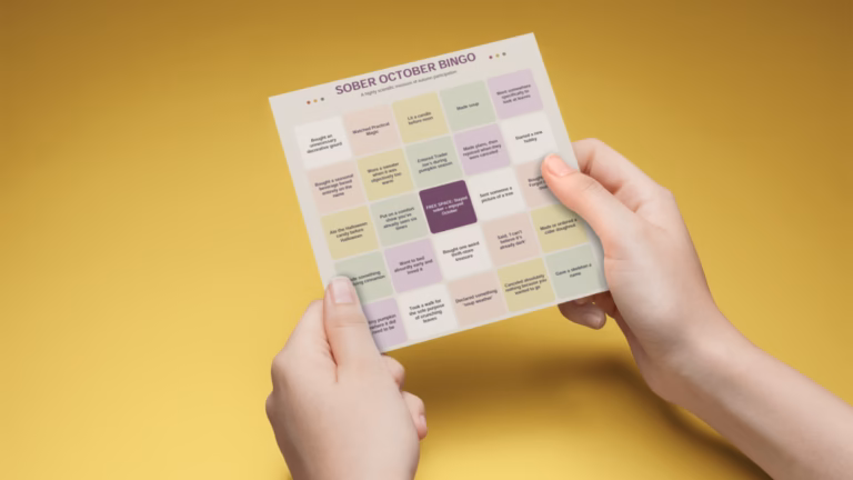 Sober October Bingo: How Autumn Have You Become? The Sober October Bingo Card